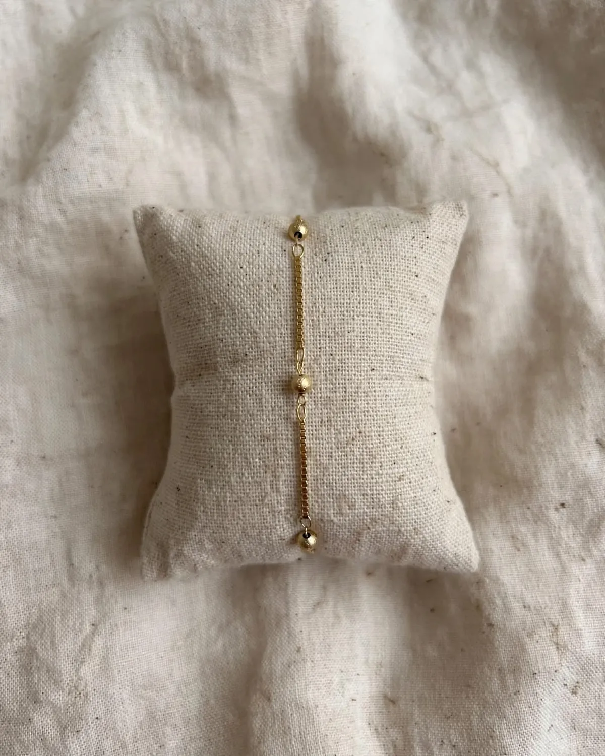 Pulseira Bolinha Minimalista — GLANZ Semi Joias
