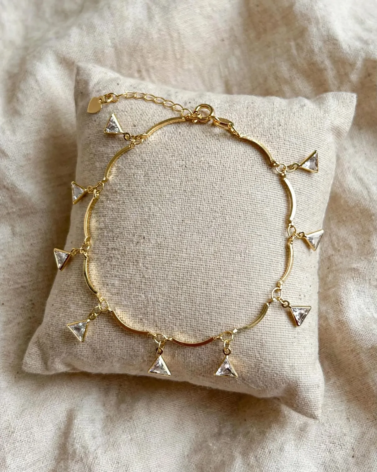Pulseira Geométrica Triângulo — GLANZ Semi Joias