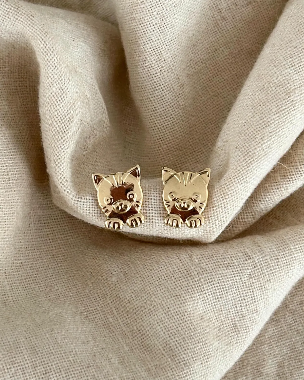Brinco Gatinho( P) — GLANZ Semi Joias