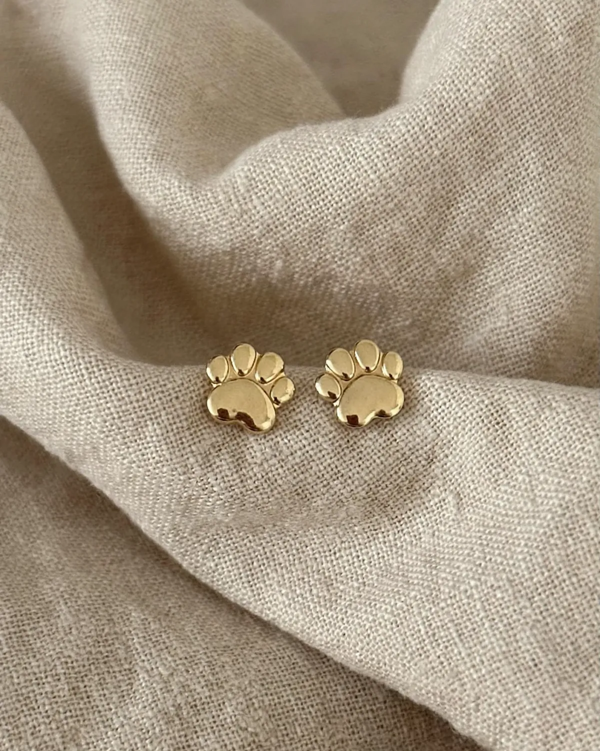 Brincos patinhas de cachorro (P) — GLANZ Semi Joias